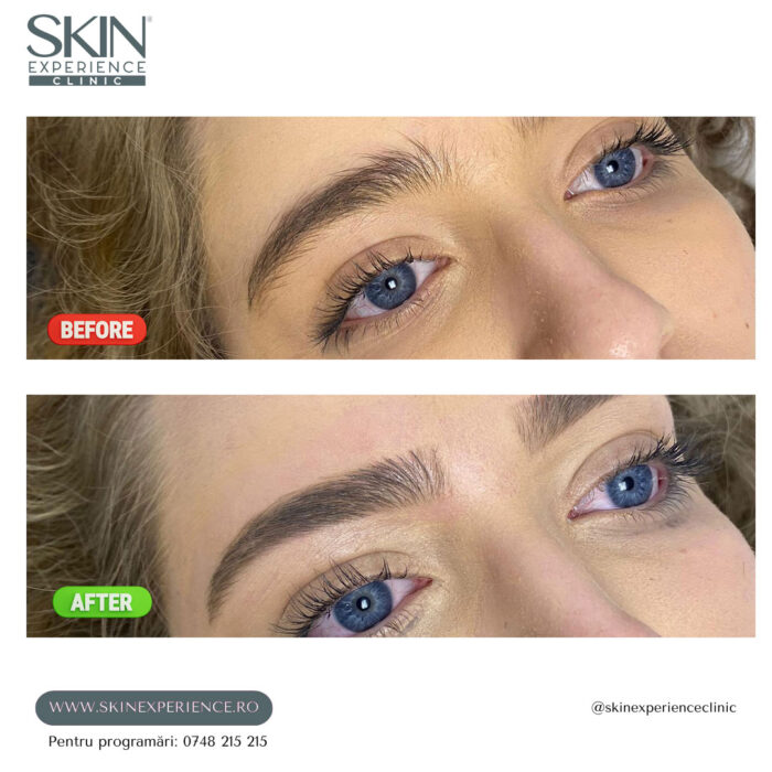 Pensat profesional și vopsit sprâncene - imagine 3